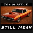 thumbnail image 3 of 70s American Muscle Car Men's V-Neck T-shirt Vintage Classic Retro V8 Beast, 3 of 7