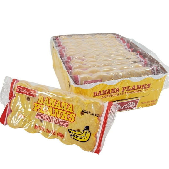 Uncle Al's Old Fashioned Banana Stage Planks, 1.75 Ounce (Pack of 12)