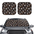 thumbnail image 2 of Fotbe Jumping Skull Juego de 2 Piezas de Parasoles para Parabrisas | Bloqueador Solar para Auto | Accesorios Plegables para Protección Solar Interior-Small, 2 of 6