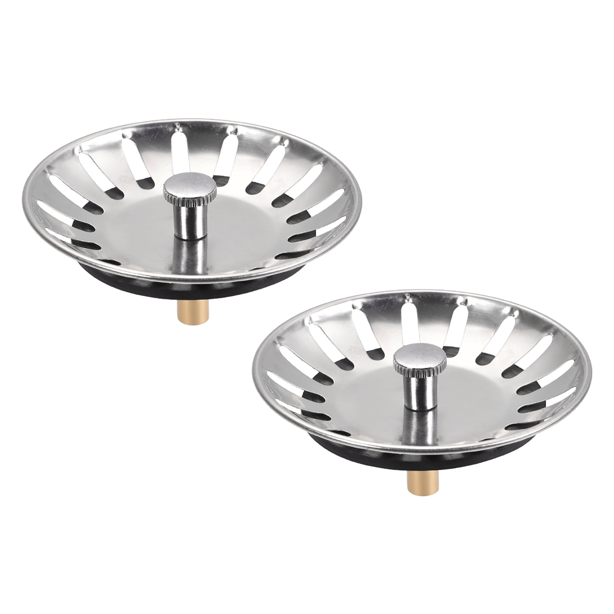 EverFlow Kitchen Sink Basket Strainer Stainless Steel and Drain Stopper 