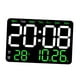 thumbnail image 3 of Reloj despertador digital de escritorio con calendario y ajuste de 10 niveles para aulas. Verde, 3 of 9