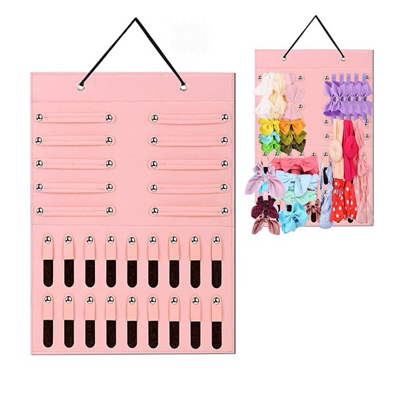 Bows Holder Organizer Stand for Babies, Newborn Hair Bows Storage for Girl Room, Baby Nursery Decors