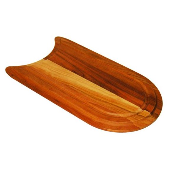 Just JCB-28517 16 x 7.5 in. Hardwood Cutting Board Fits for Stainless Steel Sink bowl