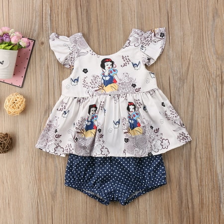 

Newborn Baby Girls Clothes Set Summer Vest Tops Sleeveless T shirt Dot Shorts Girls Clothing Cute Princess 2pcs Outfits