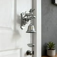 thumbnail image 3 of Dog Doorbell, Silver Sausage Dog Welcome Doorbell, Vintage Cast Iron Bell Door Ring Hanging Ornament Shopkeepers Bell for Doors Opening Porch Front Door 1PC, 3 of 6