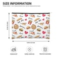 thumbnail image 3 of Cauagu Fast Food for Tyvek Makeup Bag,Reusable Travel Cosmetic Bag Women Organizer Toiletry Bag Birthday,Gifts for Women Girlfriend Mom Teacher 6.5’’*8.9’’, 3 of 7