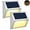 Warm Light, variant on JSOT 6PCS Solar Deck Lights, Solar Stair Lights, Solar Powered Outdoor Lights for Wall Step Walkway Garden, Cool White Light
