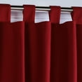 thumbnail image 4 of Commonwealth Thermalogic Weather Cotton Fabric Tab Panels Pair - 160x84" - Burgundy, 4 of 5