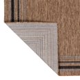 thumbnail image 5 of JONATHAN Y TSN210E-28 Lido Traditional Casual Pinstripe Border Brown/Dark Gray 2 ft. x 8 ft. Indoor/Outdoor Runner Rug, 5 of 7