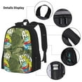 thumbnail image 3 of Disketp Surfing Dinosaur Large Capacity Backpack Lunch Bag Pencil Case Combination 3 Piece Set for Student, 3 of 7