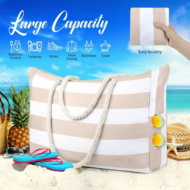Beach bag tote waterproof sale