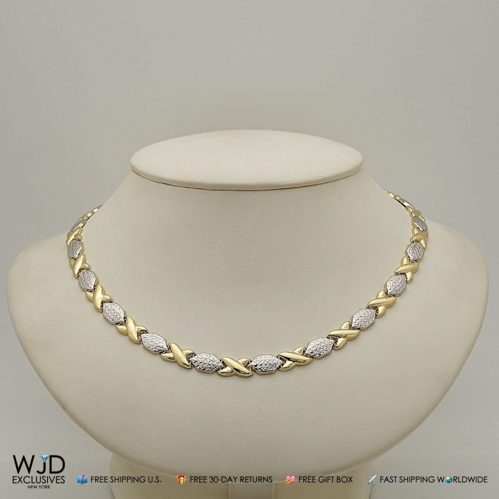 Daou 18kt yellow gold Kisses diamond necklace