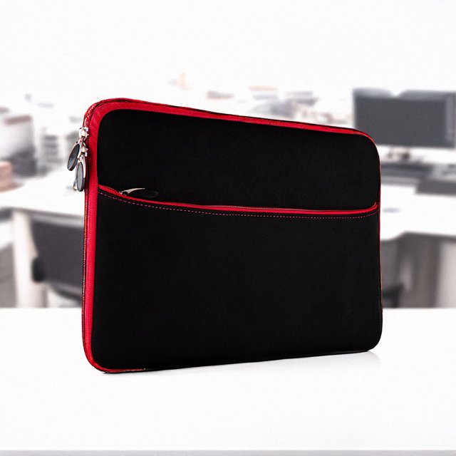 13 inch Laptop Étui à Pochette - Sac de Protection pour Ordinateur Portable 13 Pouces, Étui Mince Portable Résistant à l'Eau (Rouge)