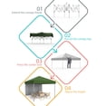 thumbnail image 6 of WildBreak Pop-up Canopy Tent, 10 x 10 feet, One-Person, Heavy Duty, One Sidewall, Green, 6 of 6
