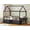 Black, variant on Afuhokles Twin Size Bed Frame with 6 Drawers,House Bed with Globe String Lights Plug in, White