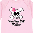 thumbnail image 4 of Inktastic Daddy's Little Rocker Skull Girls Long Sleeve Baby Bodysuit, 4 of 5