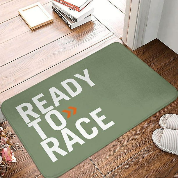 Ready To Race Front Floor Door Entrance Mat Indoor Motorcycle Rider Bath Kitchen Doormat Balcony Carpet Rug Toilet Footpad