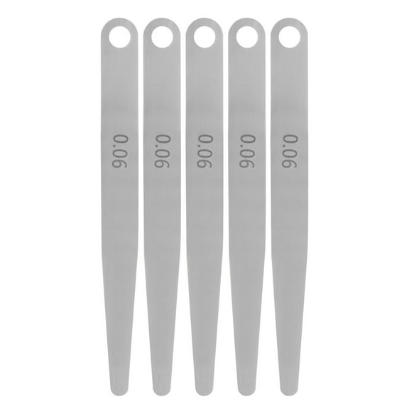Uxcell 5 Pack Feeler Gauge 0.06mm Thickness Gauge 65MN Steel Metric Gap Measuring Tool