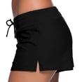 thumbnail image 2 of GEWSEY Women's Swim Shorts High Waisted Bathing Suit Bottoms Swimsuit Tankini Boy Shorts with Liner Black, S, 2 of 8