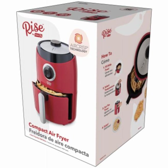 StoreBound Friteuse à Air Chaud Compacte Rise by Dash, Rouge