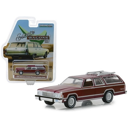 1985 Mercury Grand Marquis Colony Park with Roof Rack Burgundy \Estate Wagons\