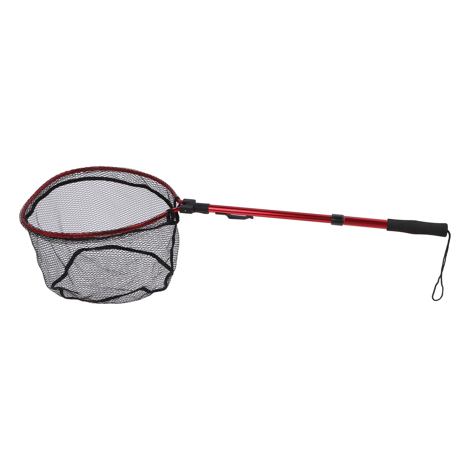 Nieyigj Floating Fishing Net Aluminum Alloy Rubber Foldable Extendable Portable Fish Landing Net for Easy Transportation and Storage Red 17.7 inches / 45 cm for Professional Anglers
