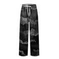 thumbnail image 5 of Xyxonk Pajama Pants for Men Camo Printed Knitted Pj Pants Flannel Lightweight Sweatpants with Pockets Drawstring Comfort Sleepwear Black XL, 5 of 7