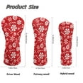 thumbnail image 7 of Yuyamidu Christmas Golf Club Head Covers for Men Women Candy Canes Golf Accessories Club Covers for Driver 3/5 Fairway Woods Hybrids, Red, 7 of 7