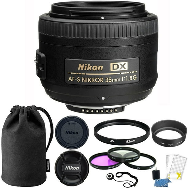 Nikon AF-S DX NIKKOR 35mm f/1.8G Lens + 52mm Top Value - Walmart.ca