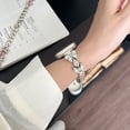 thumbnail image 4 of Butterfly Bracelet Compatible with Apple Watch Bands 41mm/40mm/38mm Slim Bling Jewelry Metal Strap, Shiny Diamond Wristband Replacement for iWatch Series 8/7/SE/6/5/4/3/2/1,Starlight, 4 of 6