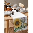 thumbnail image 3 of Hokiten Table Runners 70 Inches Long Dress Scarves, Sunflower Farmhouse Coffee/Dining/Kitchen Table Decor, Holiday Table Runner, Wildflower Garden Motifs Cottagecore Floral 13x70 Inch, 3 of 7