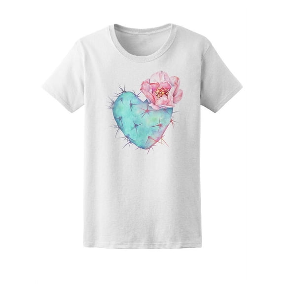 Heart Shaped Thorny Cactus T-Shirt Women -Image by Shutterstock, Female Medium