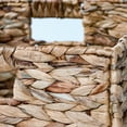 thumbnail image 4 of 12.7 in Foldable Water Hyacinth Storage Basket with Iron Wire Frame, 4 of 6