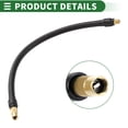 thumbnail image 6 of Unique Bargains 1pc 12.60" Tire Inflator Extension Tube 0.305inx32TPI Rubber Gold Tone Connector for Car Motorcycle Bike, 6 of 6