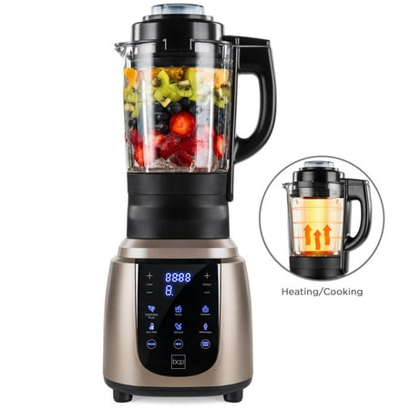 Best Choice Products 1200W 1.8L Multifunctional High-Speed Digital Professional Kitchen Smoothie Blender with Heating Function, Auto-Clean, Glass Jar, Up To 42,000RPM, (Best Blender For Making Peanut Butter)