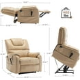 thumbnail image 6 of Dual Power Lift Recliner Chair for Elderly with Heat and Massage, 6 of 11