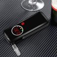 thumbnail image 5 of Probador de alcohol, analizador de aliento digital portátil, detector de aliento de alcohol profesional con pantalla LCD digital roja + boquillas adicionales de 6 piezas (negro), 5 of 5