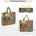 thumbnail image 6 of FORMRS Womens Corduroy Tote Bag Crossbody Shoulder Handbag with Pocket, Floral Mushroom, 6 of 7