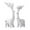 White, variant on deevoka 2 Pieces Deer Statues Ceramic Desktop Ornaments for Office Living Room Shelf Green