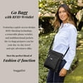 thumbnail image 2 of Bolso de mano Baggallini Go Bagg con pulsera RFID negro, 2 of 6