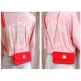 thumbnail image 4 of Soft Silicone Mini Phone Bag, Pretty Cute Light Luxury Wallet Design, Purse Flip Card Pouch Crossbody Case with Handstrap & Long Shoulder Strap (Red), 4 of 7