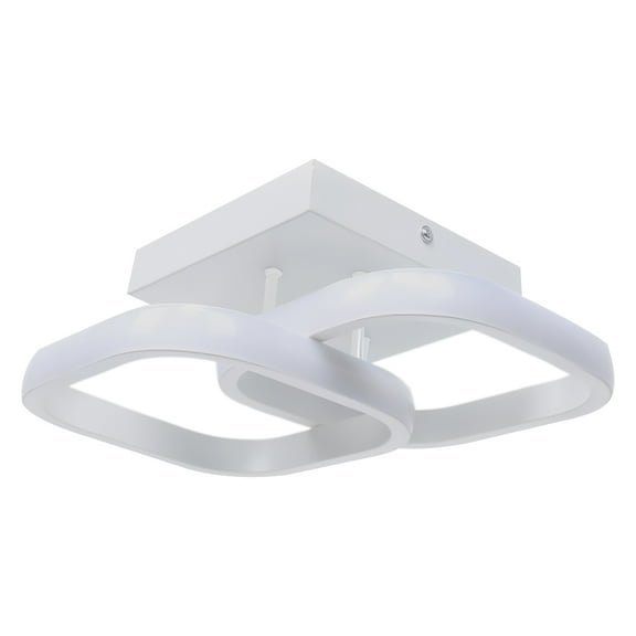 Modern LED Chandelier Light, 1-Light Square Acrylic Flush Mount Ceiling Light Fixture for Bedroom Living Room Hallway