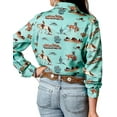 thumbnail image 2 of Roper Western Shirt Girls Desert L/S L Blue 03-080-0590-2012 BU, 2 of 2