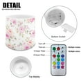 thumbnail image 6 of Kuiaobaty Rose Pink Pattern Flameless LED Battery Candles with 18-Key Remote Timer Function Electric Fake Plastic Pillar Candles for Tabletop Coastal Home Decor, Pack of 4, 6 of 7