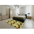 thumbnail image 4 of Ahgly Company Indoor Rectangle Patterned Mustard Yellow Area Rugs, 2' x 3', 4 of 6