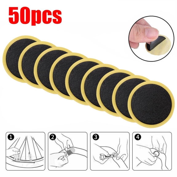 Bicycle Tire Patches - Glueless, Self-Adhesive, Quick Repair Kit for Mountain & Road Bikes