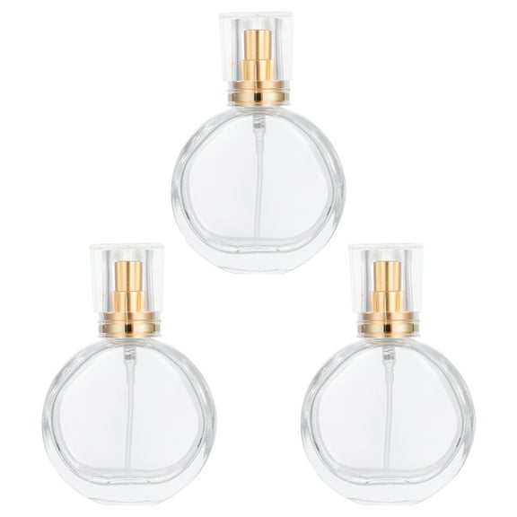 3Pcs 25ml Refillable Crystal Glass Atomizer Empty Fine Mist Spray Perfume Bottle