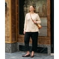 thumbnail image 4 of CASSIE LIZ Plus Size Pants for Women Wide Leg Palazzo Harem Pants with Drawstring Summer Casual Lounge Beach Vacation Trousers with Pockets XL-5XL, 4 of 10