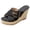 Black, variant on Womens Espadrilles Platform Wedge Sandals Trendy Casual Denim Leopard Buckles Open Toe Chunky High Heels Slip on Summer Dress Slides 2026 Brown Size 9