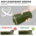 thumbnail image 5 of YINBAOGE Insulated Travel Coffee Mug Spill Proof Leak Proof Pobtable To Go Camping Stainless Steel Coffee Tumbler Reusable Coffee Cups with Lids Thermos for Hot and Cold Drink (Black, 12 OZ), 5 of 6